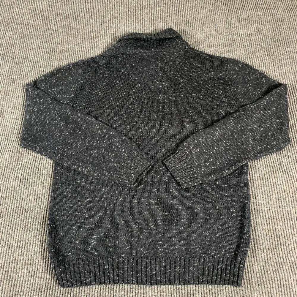 Method Sweater Men's Extra‎ Large Blue Cable Knit Collared Toggle Cotton Blend